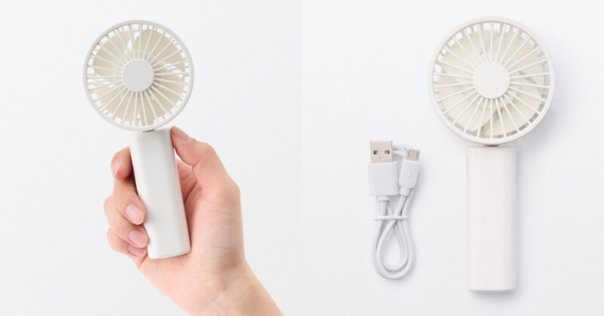 JISULIFE 2 in 1 多機能 ハンディファン 小型扇風機 電動エア