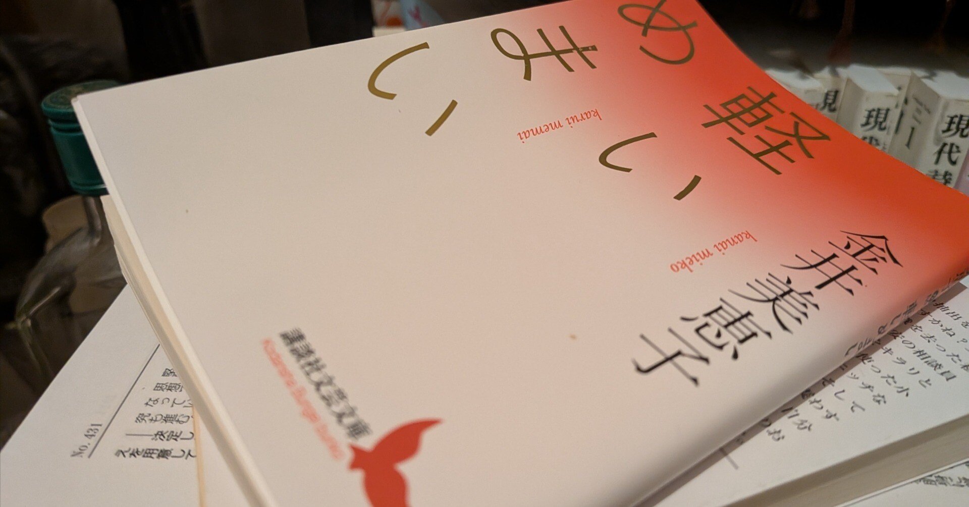 どこかで見たことが 『軽いめまい』金井美恵子｜森井翔太