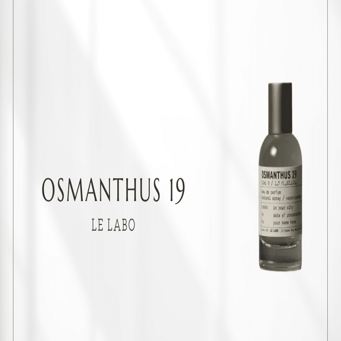 オスマンサス19（ル ラボ）｜古都の精神を纏う、金木犀の新たな解釈