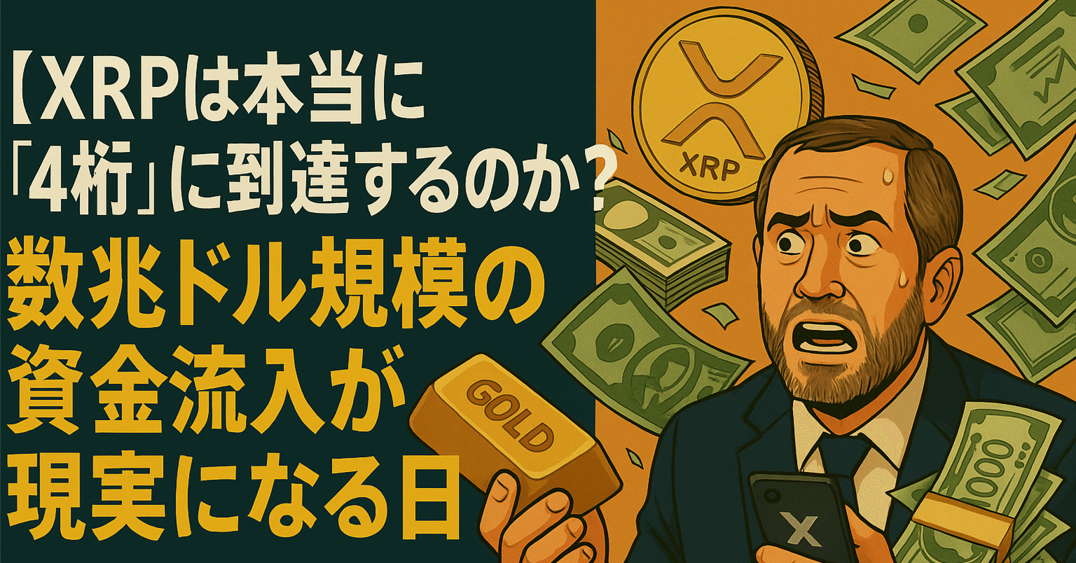 XRPは本当に「4桁」に到達するのか？】数兆ドル規模の資金流入が現実になる日｜光本貴一｜XRP / Ripple