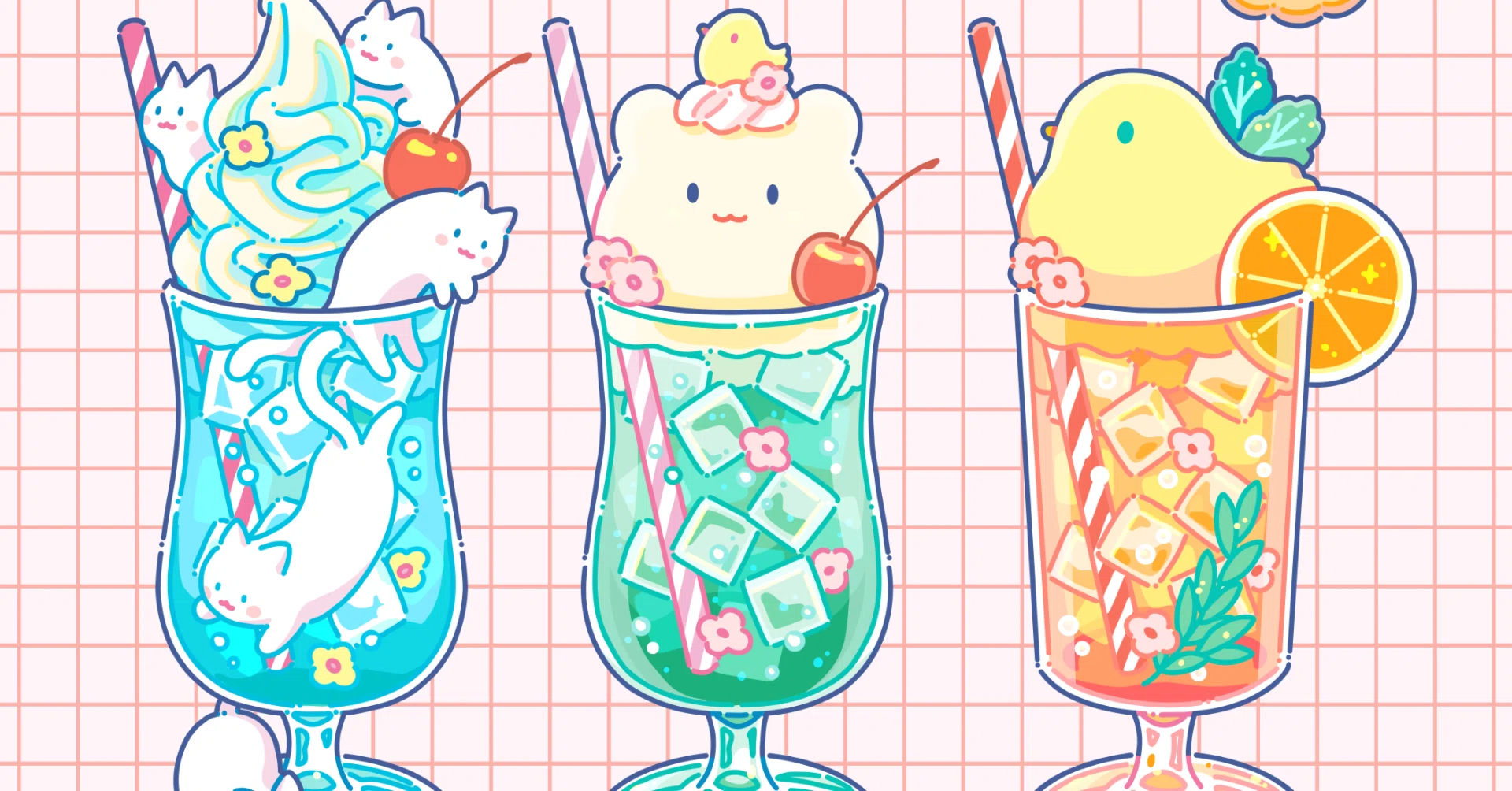 クリームソーダ×3｜Hiroko