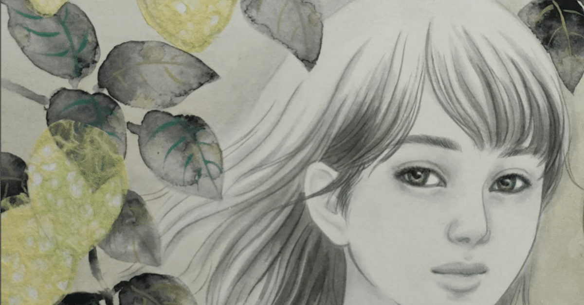 檸檬色の風に乗せて〜少女肖像『撫子シリーズ』｜歌川派墨絵師