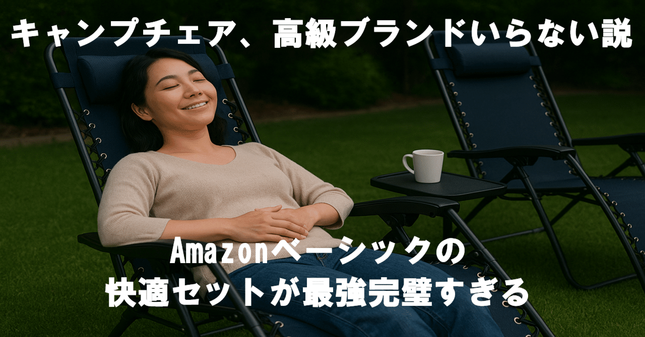 ベーシック 椅子 折りたたみ ゼログラビティーチェア サイドテーブル