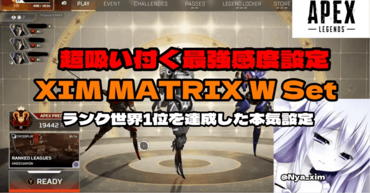 8月更新 ランク世界1位を達成した本気XIM MATRIX WSet