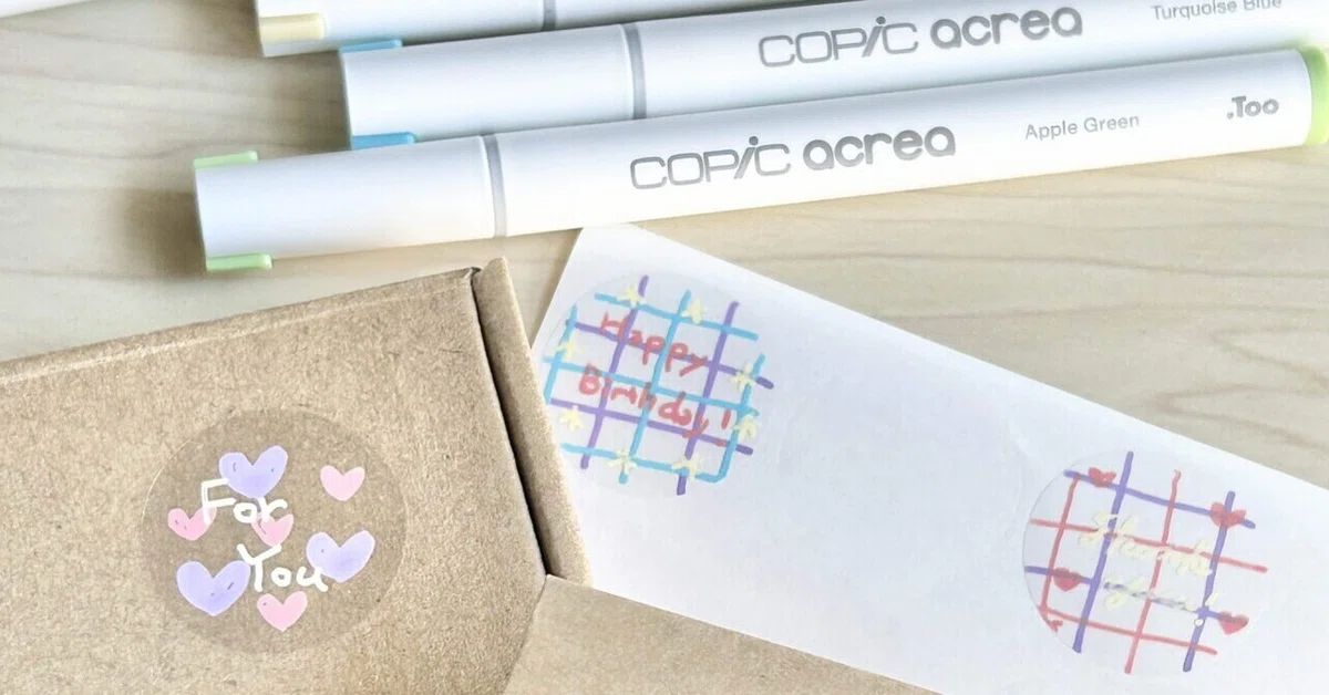 [Tried it out] Making original stickers with Copic ACREA｜ゆうこ⁎ 私らしさを取り戻す ...