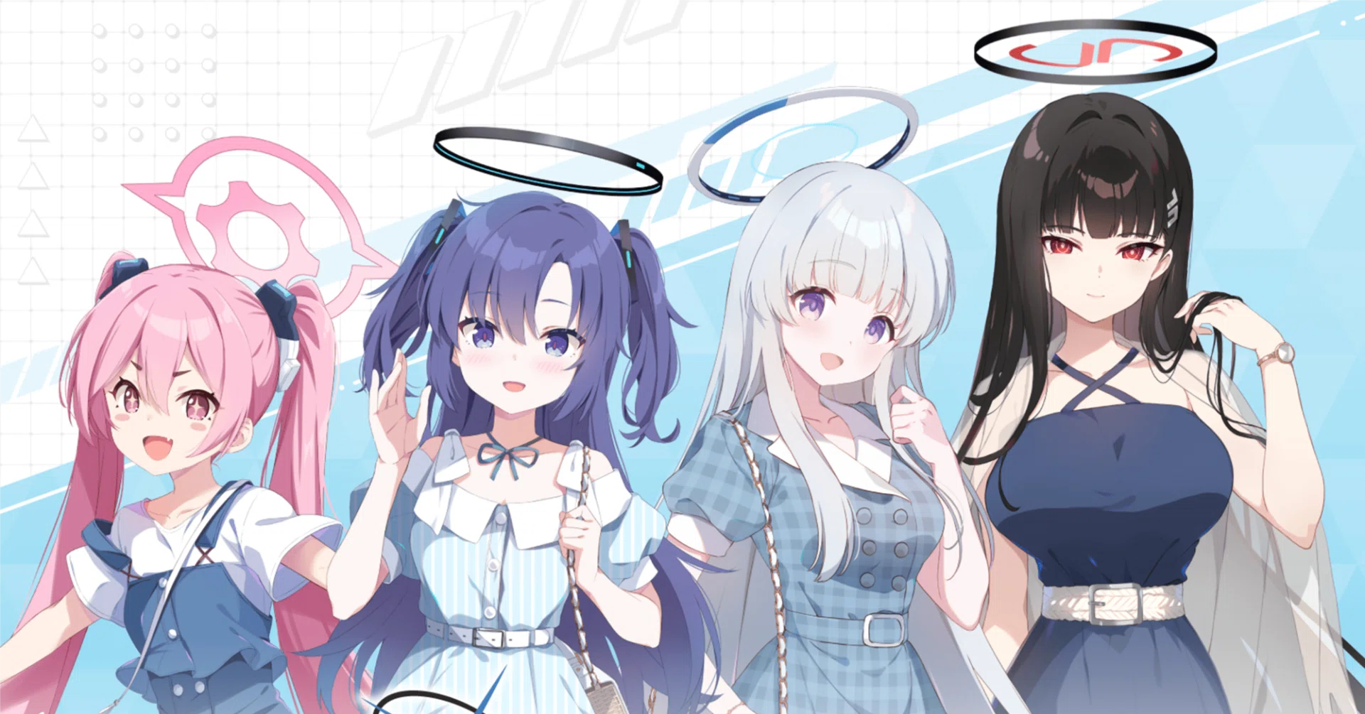 ブルーアーカイブ】ローソンコラボ第4弾！セミナー4人組の私服姿が