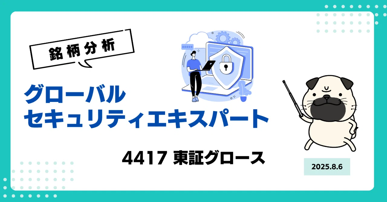 コーセー インフィニティ 早い者勝ち！ グローバルセキュリティエキスパート（4417） 銘柄分析】 年率25%超の