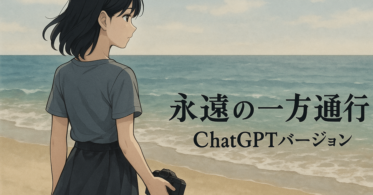 永遠の一方通行 ChatGPTバージョン｜magic_moraea2240