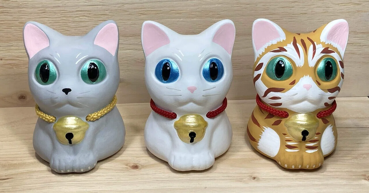 猫土鈴の塗り方｜小林巧
