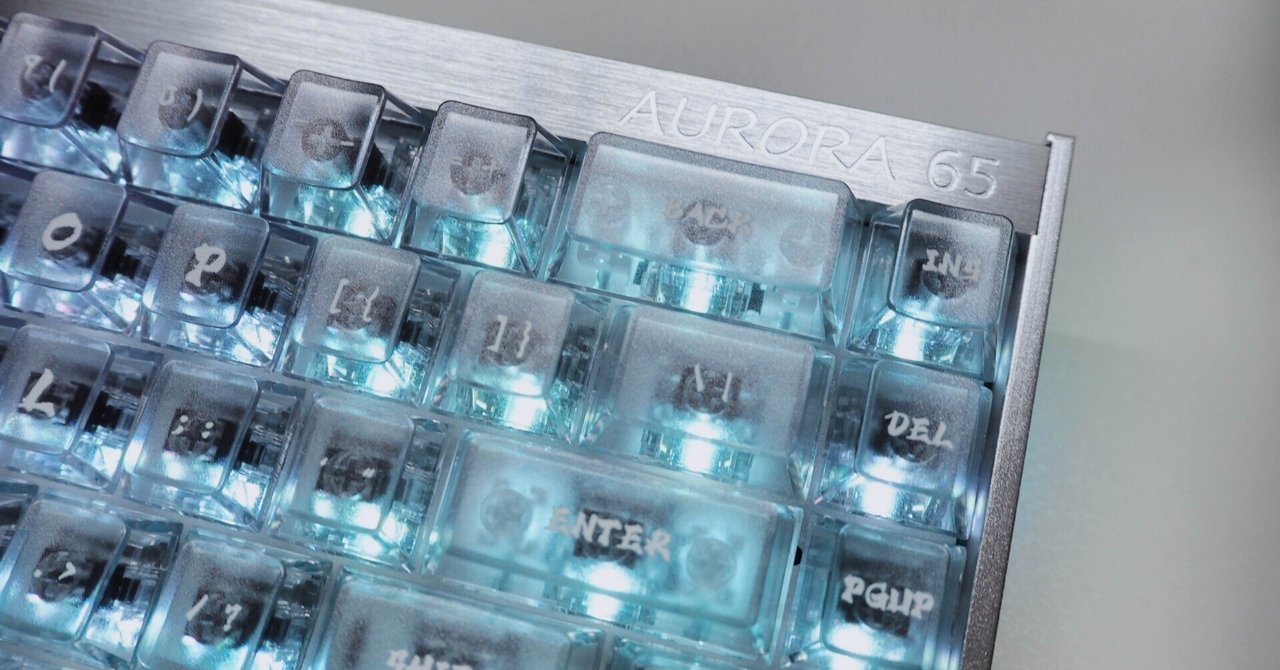 幻想的な外観のラピッドトリガーキーボード / IPI AURORA65