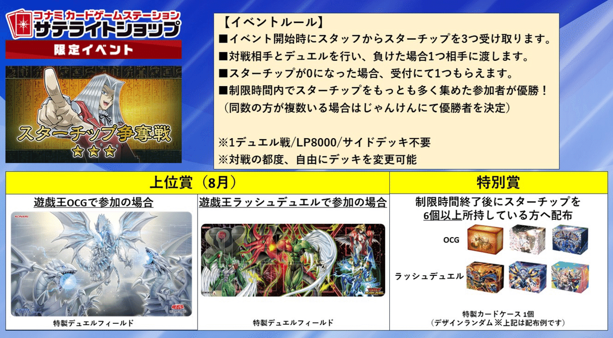 遊戯王 国内大会スターチップ カード ×１枚 遊戯王 国内大会スターチップ カード ×1枚 遊戯王OCG デュエル