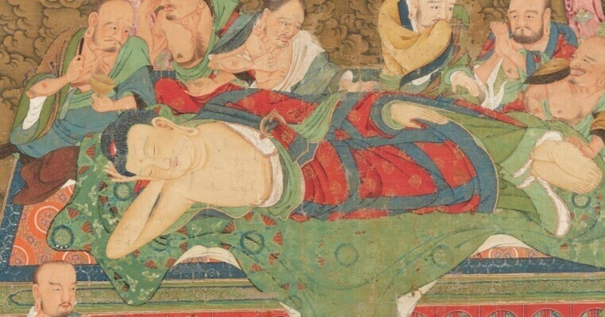 涅槃様 涅槃図──極楽浄土とお釈迦さんの最期がひとつに｜ごんべnote