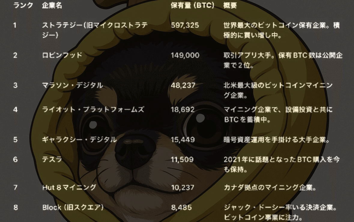 2025年最新版】ビットコインを大量保有している企業まとめ🪙｜株まな部