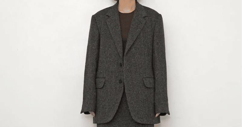 AURALEE ウールアルパカ ツイード ブルゾン ジャケット 新品)22AW AURALEE ウールアルパカ ツイード ブルゾン