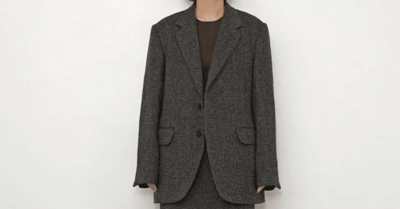 AURALEE】唯一無二のツイードALPACA WOOL SILK TWEED OVER JACKET