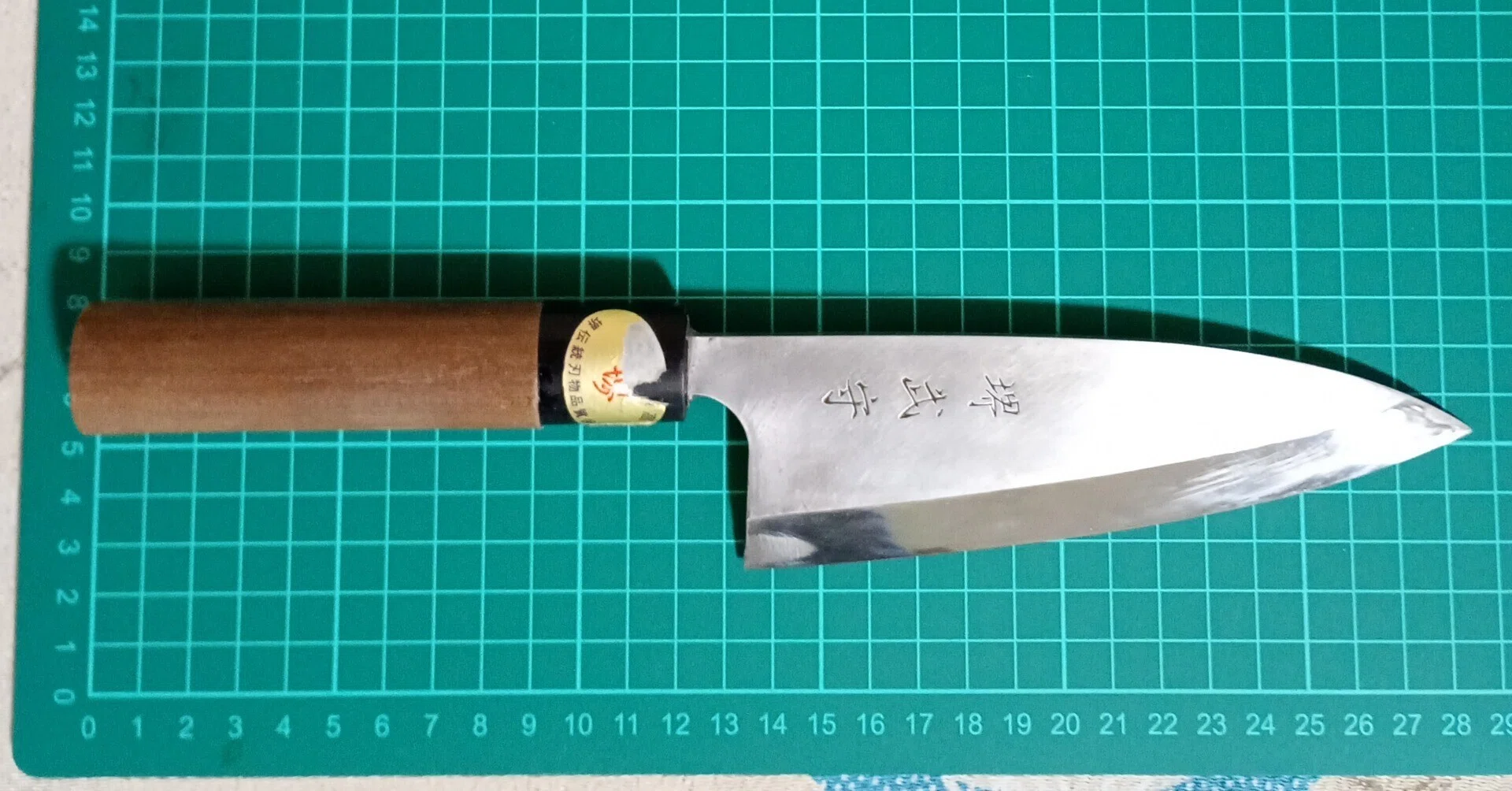 【新品未使用】出刃包丁　堺武守作　堺の包丁　打刃物　鋼 出刃包丁「堺 武守」を研ぎました｜はっさ