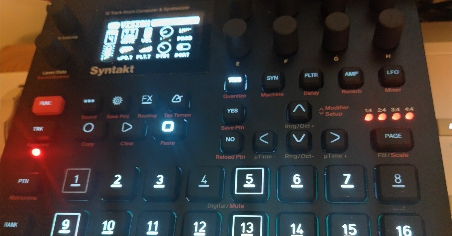 現役機材レビューその2 Elektron Syntakt｜duke_shiromako