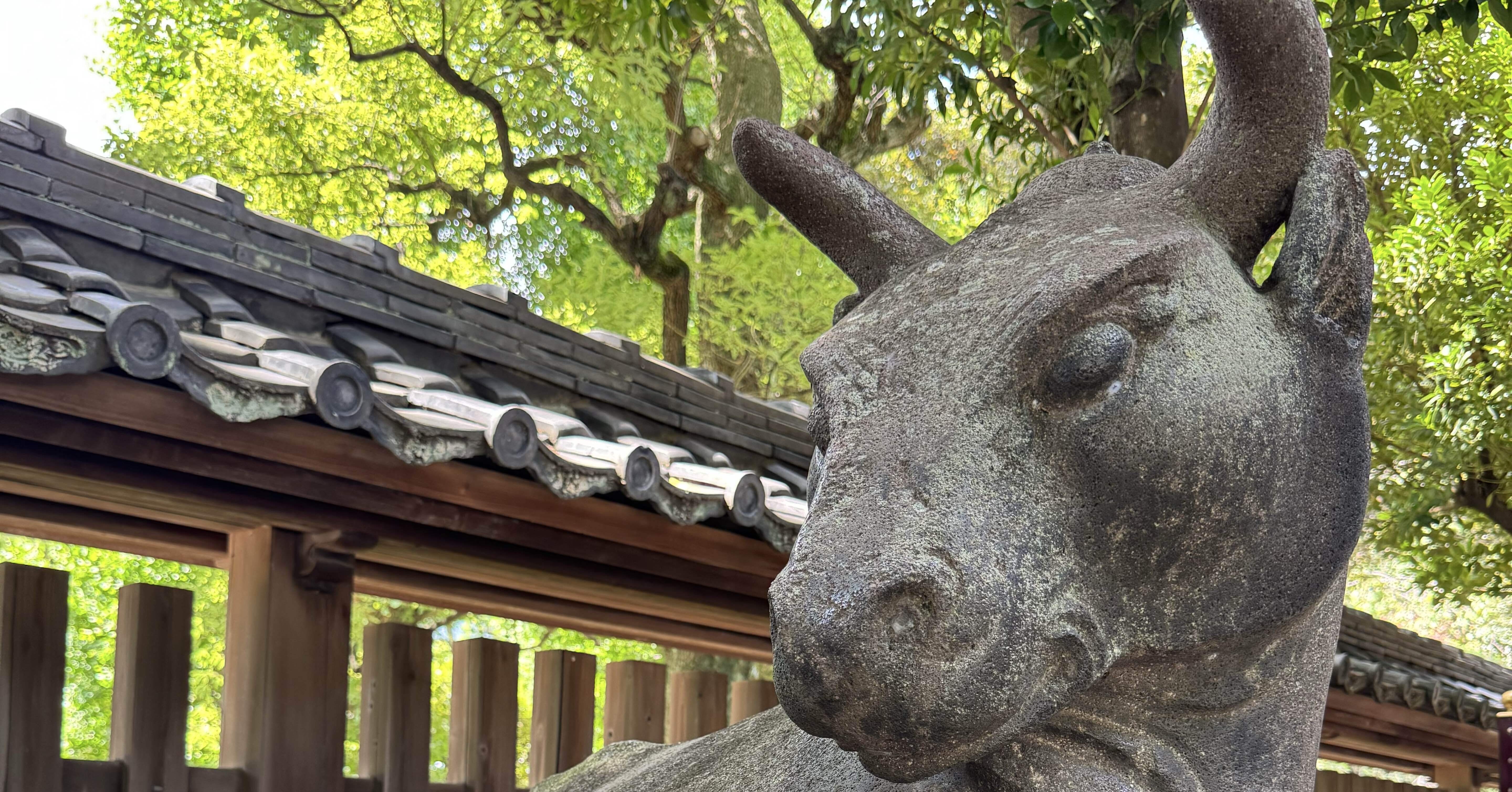 牛嶋神社④狛犬➁【阿吽うんの形】｜福田博之