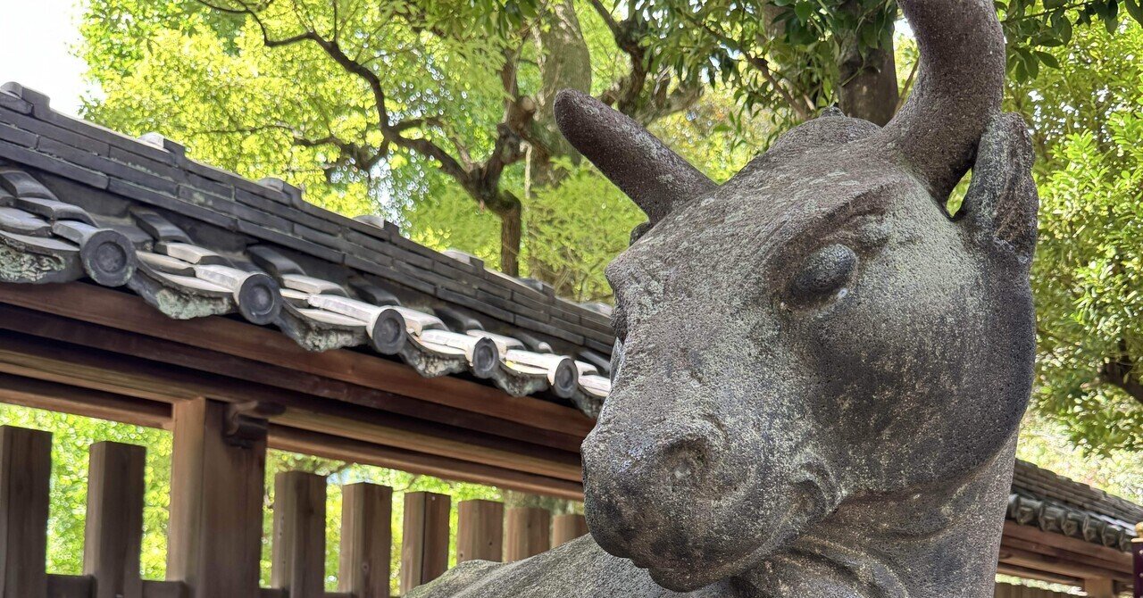 牛嶋神社④狛犬➁【阿吽うんの形】｜福田博之