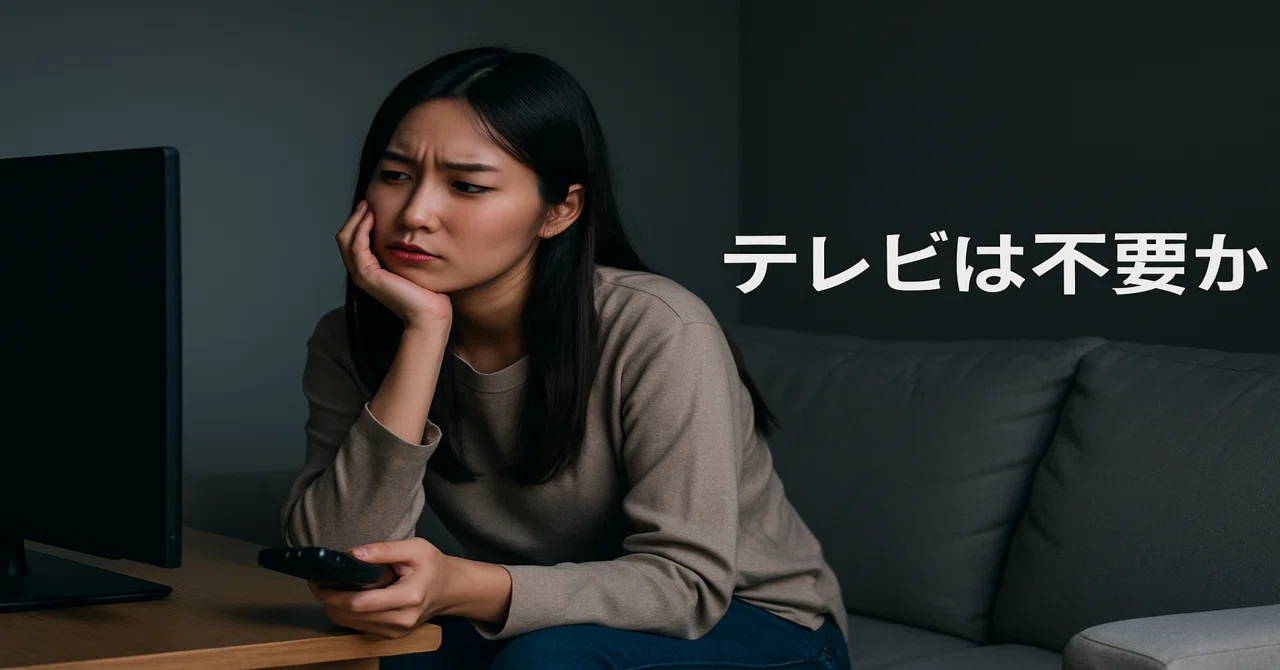 スマホで十分って言ってたけど、テレビの価値が変わってた。テレビ 