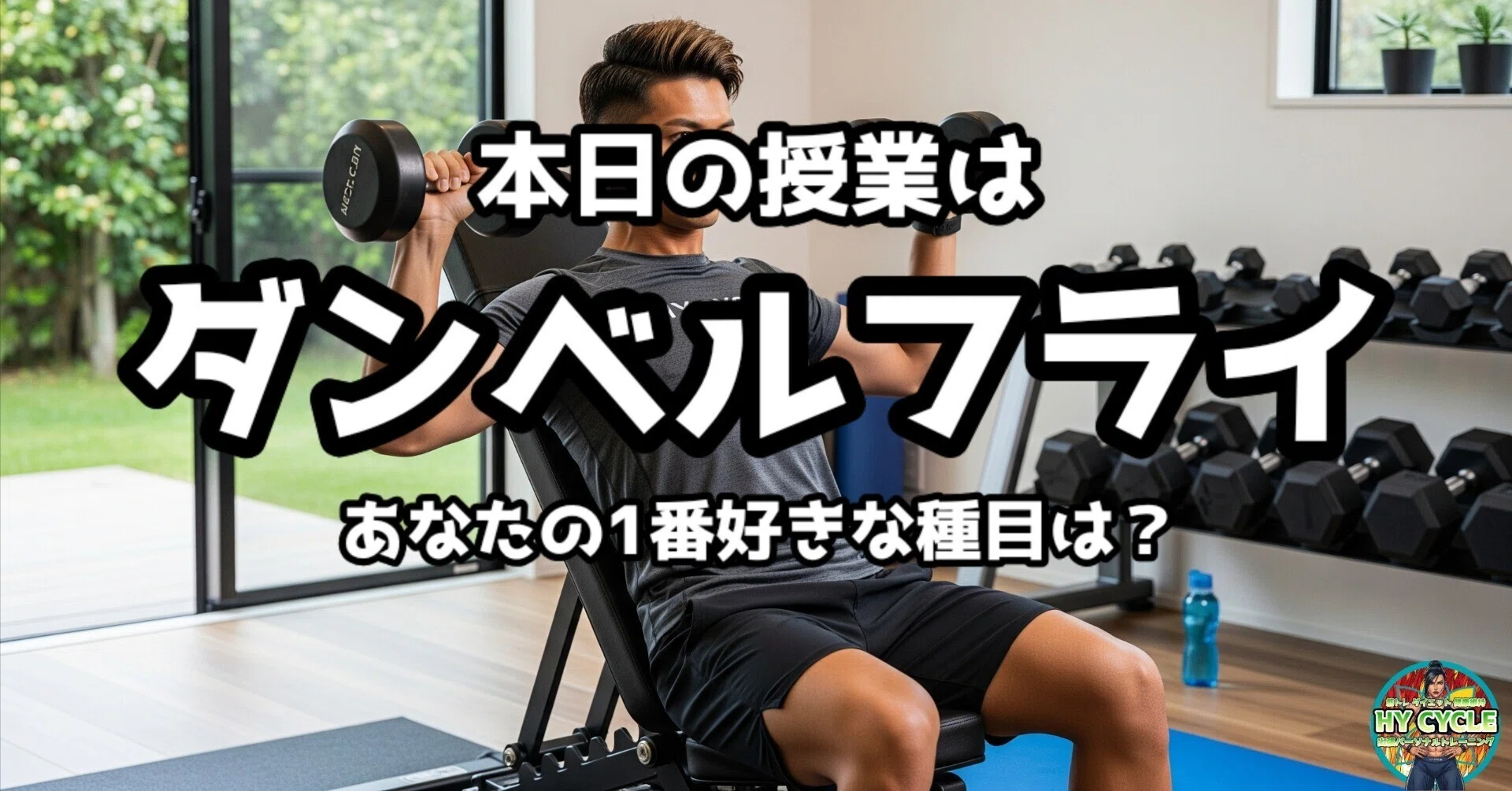 東広島】トレーナーが1番好きなトレーニング種目は「ダンベルフライ