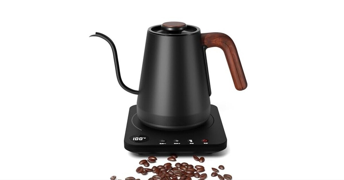 【新品】HAGOOGI ドリップケトル YK-E138BN ブラック HAGOOGI(ハゴオギ) 電気ケトル 1.0L コーヒー ドリップケトル