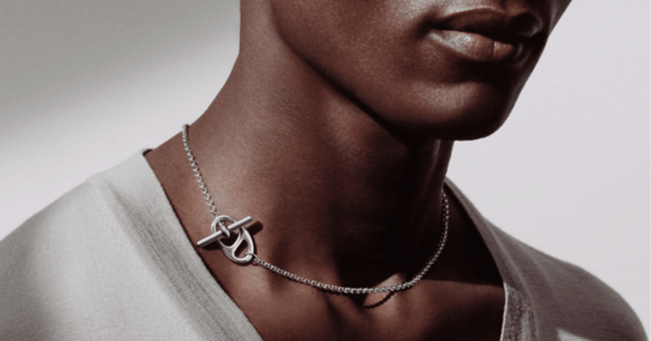 シンプルデザイン♪【HERMES】チェーンダンクルパンクネックレス 新作】エルメスのシルバーネックレス シェーヌ・ダンクル