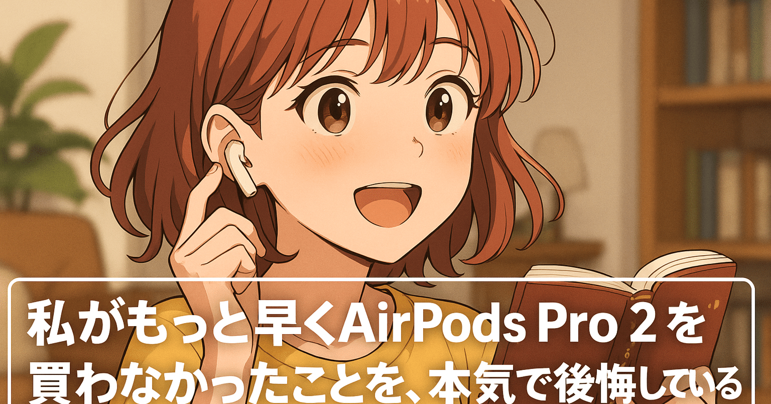 告白】私がもっと早くAirPods Pro 2を買わなかったことを、本気で後悔