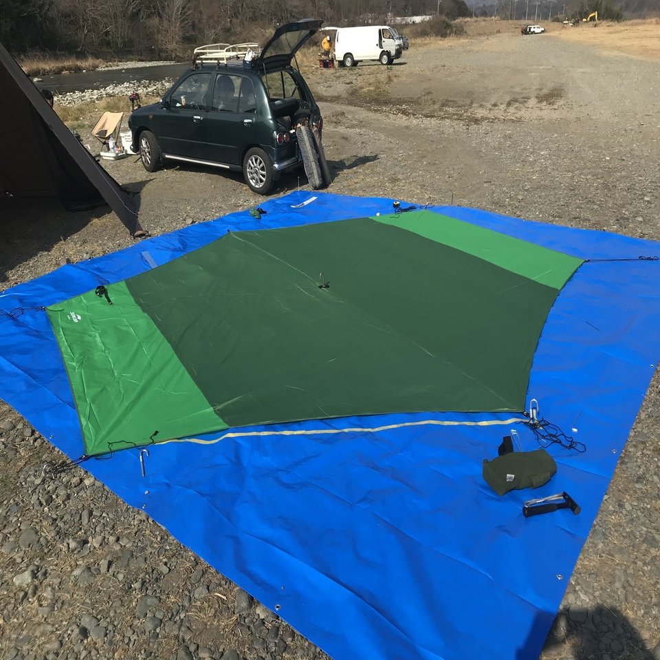 ogawa Tasso用グランドシート製作｜NAKADA Shugo