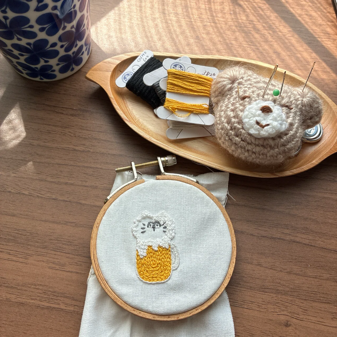 OFUTONzz通信 #05】ビールになったねこ！？ 〜夏にぴったりな刺繍