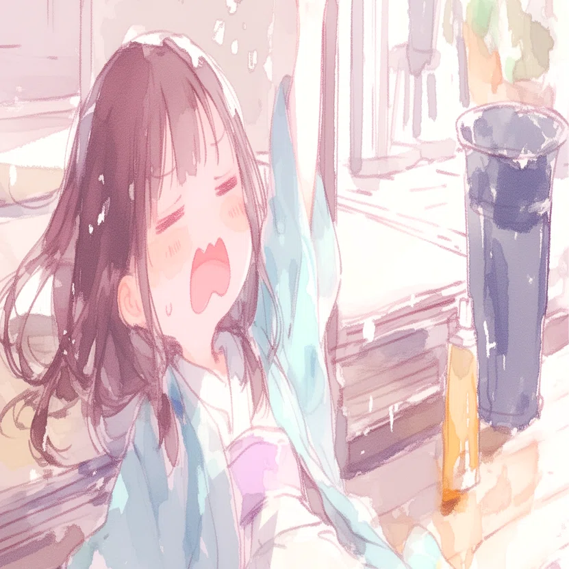 夏にとろける【AIイラスト＋4コマ漫画】｜Alpaka
