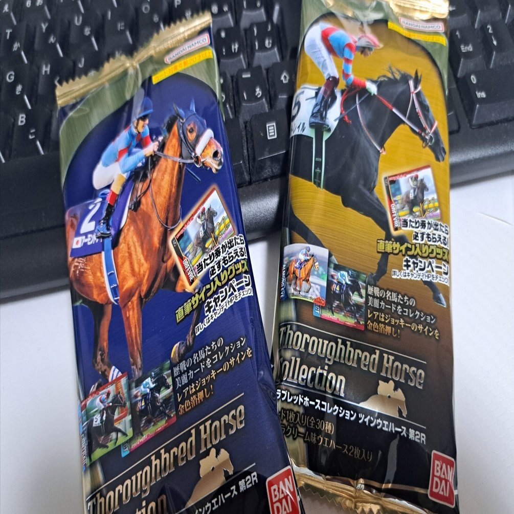 食・玩】サラブレッドホースコレクションツインウエハース第2R｜ジロ頭巾