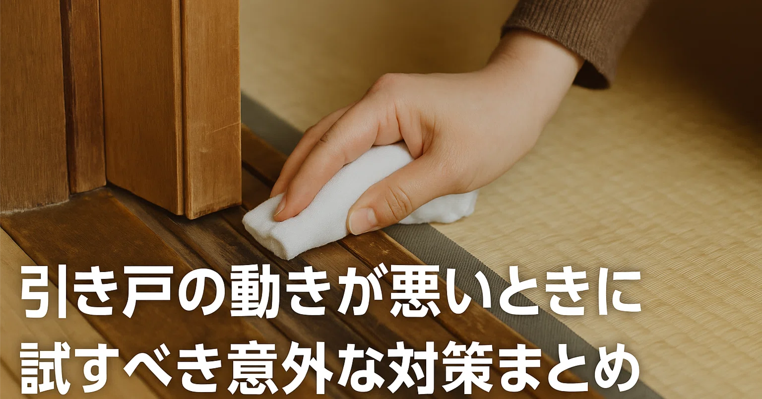 引き戸 の 滑り が 悪い