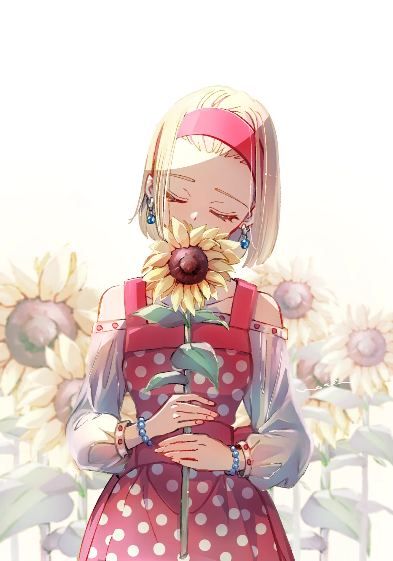 彼女とひまわり｜m