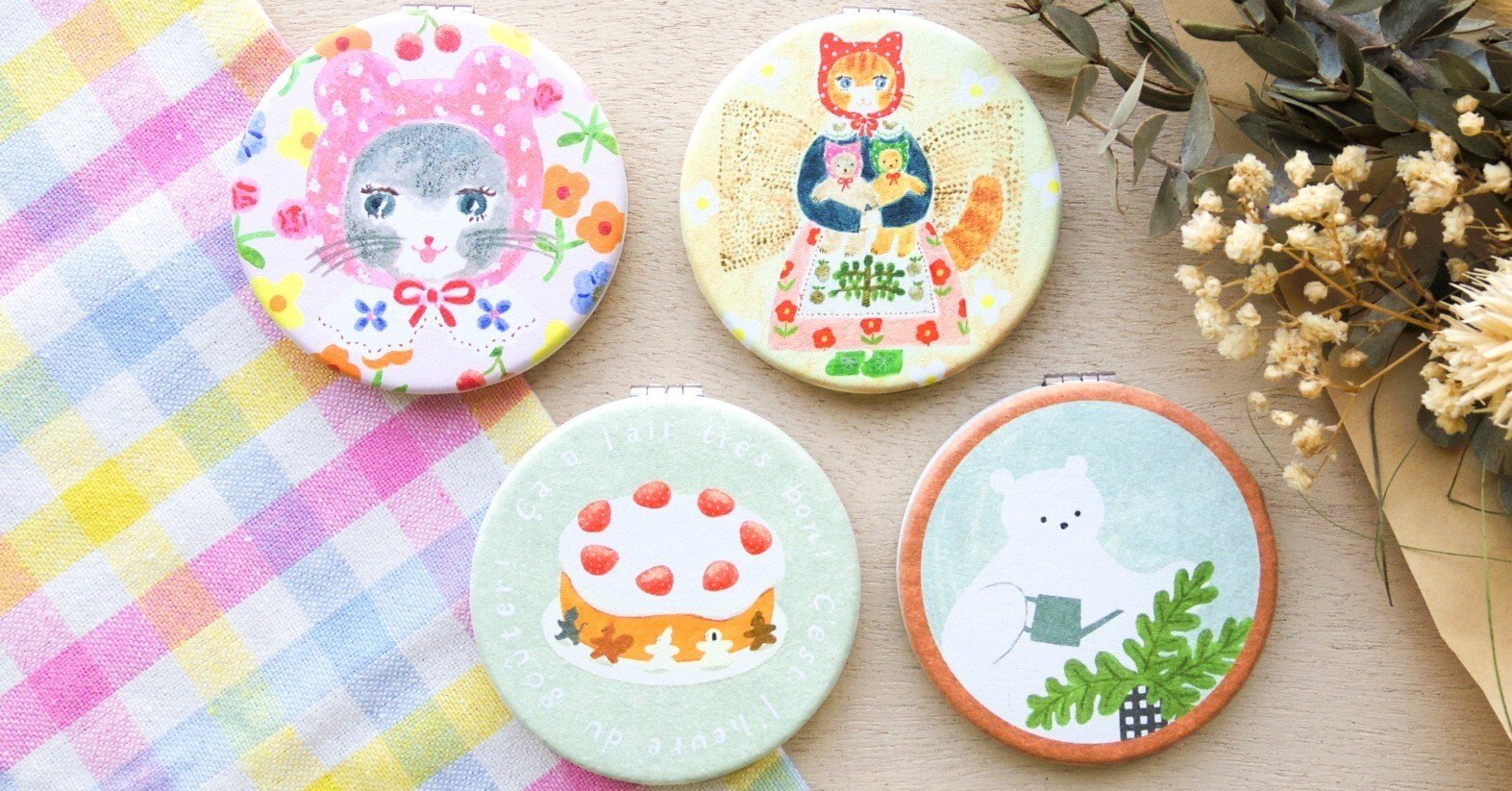 2025 秋の新作⑤コンパクトミラー｜表現社 cozyca products