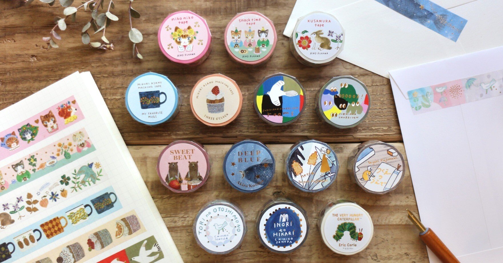 2025 秋の新作④ 箔押しマスキングテープ｜表現社 cozyca products
