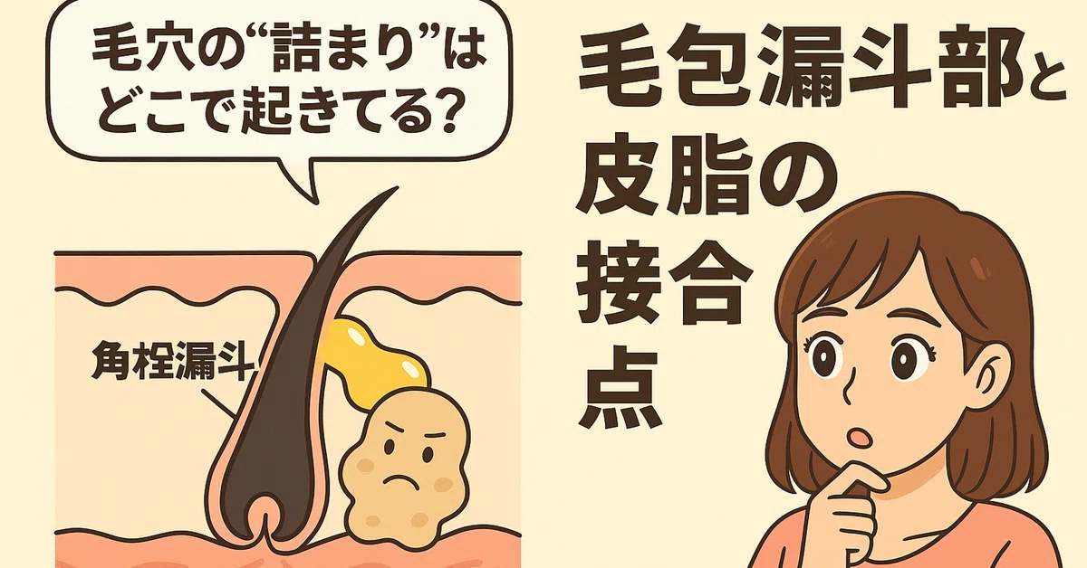 🕳『毛穴の“詰まり”はどこで起きてる？──毛包漏斗部と皮脂の