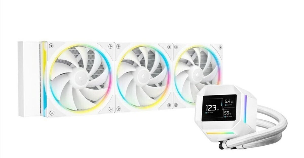 本日見つけた掘り出し物】最新ホワイト水冷一体型CPUクーラーで