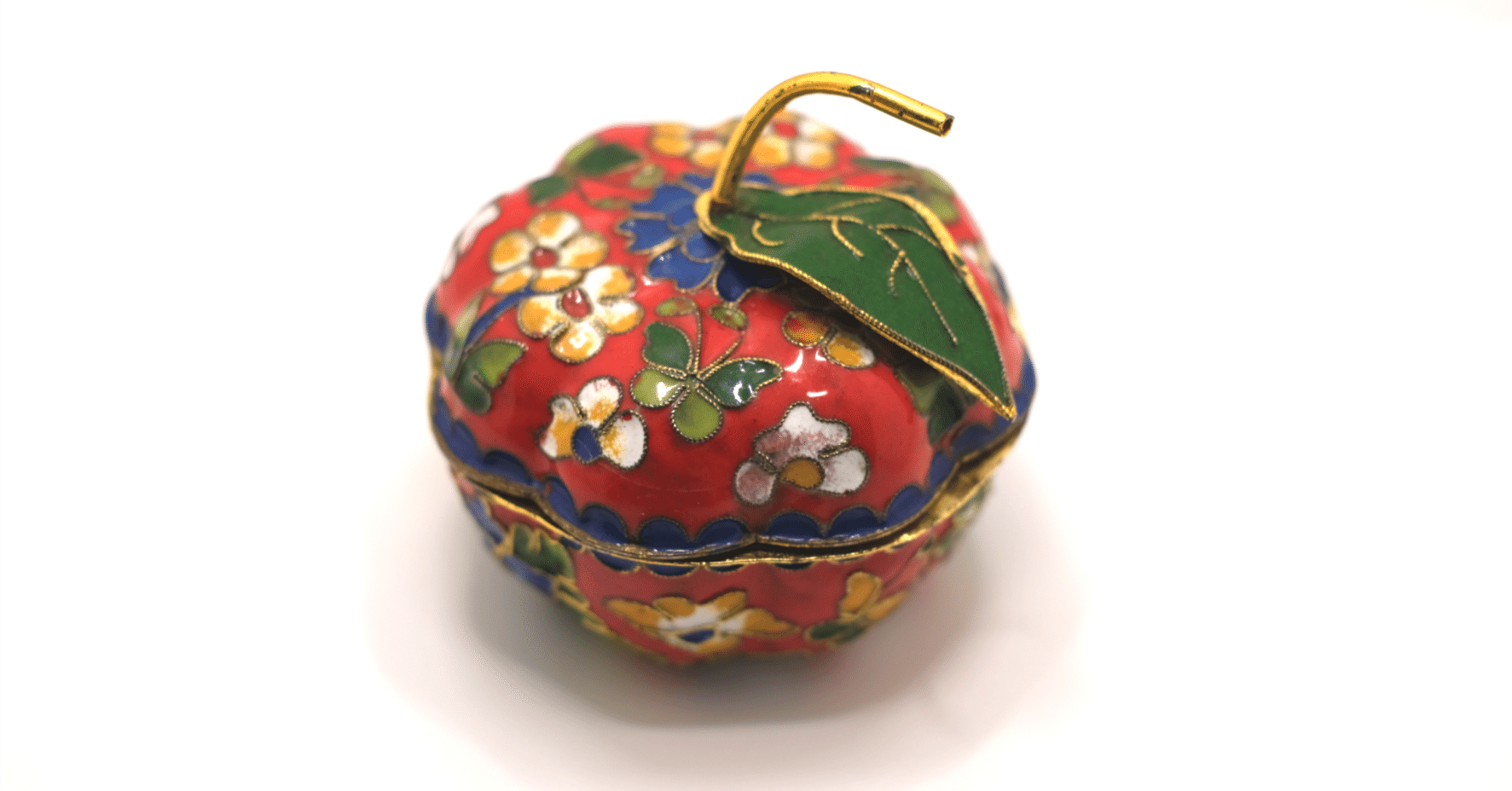 中国古美術 七宝焼 小物入れまとめ りんごモノ 中国七宝焼の小物入れ｜せおぶんぐ