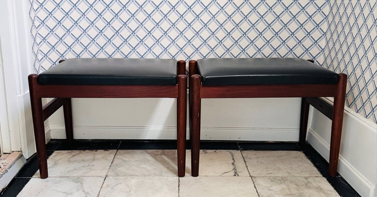 北欧　デンマーク　ヴィンテージ　スツール 北欧ぐらし｜デンマークヴィンテージのスツール・玄関ベンチ