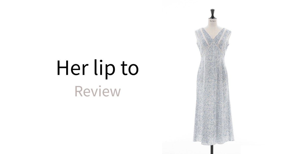 【Her lip to 】Lace Trimmed Floral Dress New color] Lace Trimmed Floral Dress