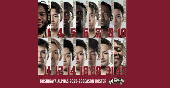 越谷アルファーズ 2025-26シーズンファンクラブ特典 バーガンディー