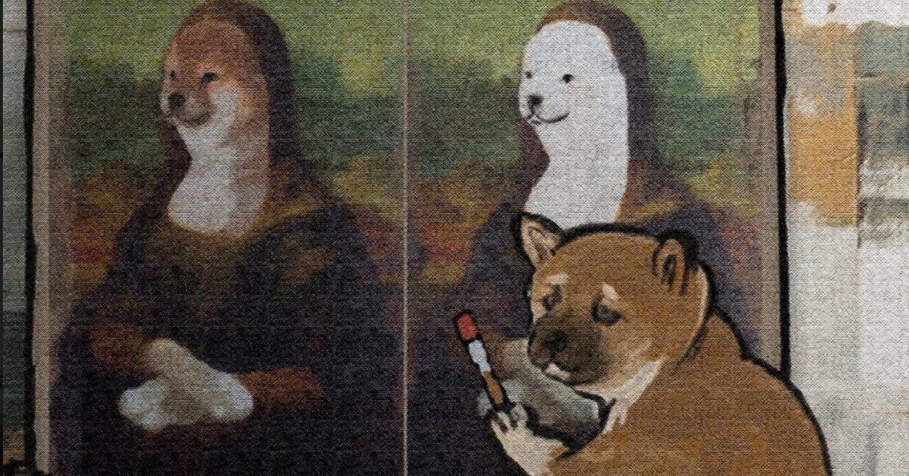 名画の中で暮らす柴犬達｜Moriuchi Yoshie