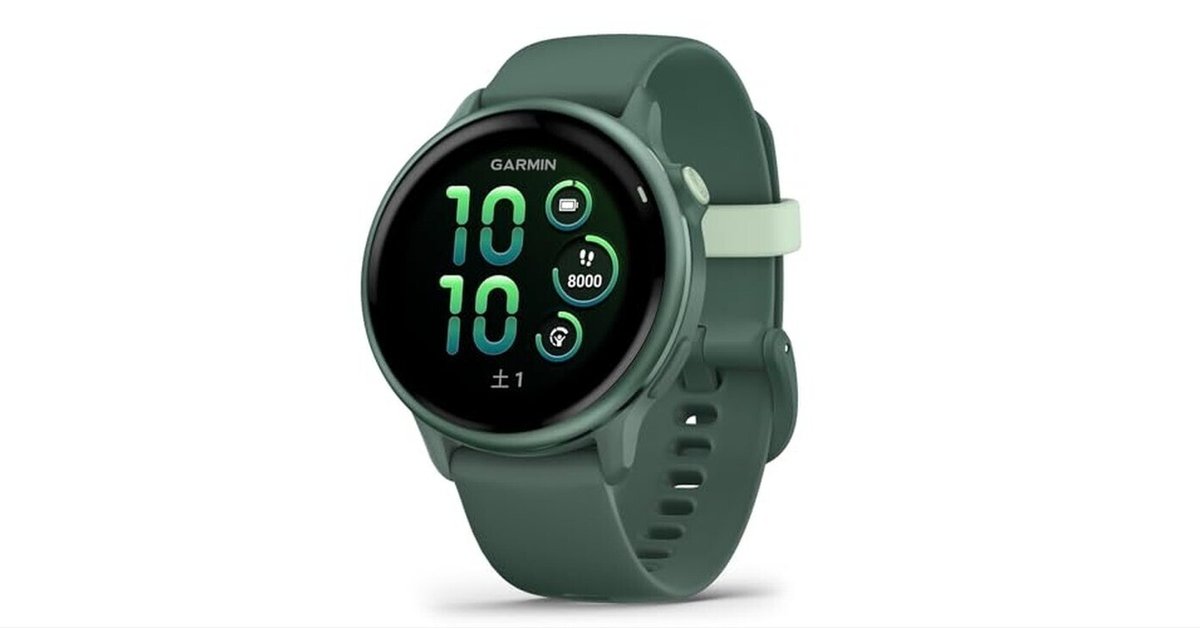 超美品 GARMIN(ガーミン) GPS vivoactive J GARMIN 010-02985-32 vivoactive 6 Jasper Green ／ J. Green