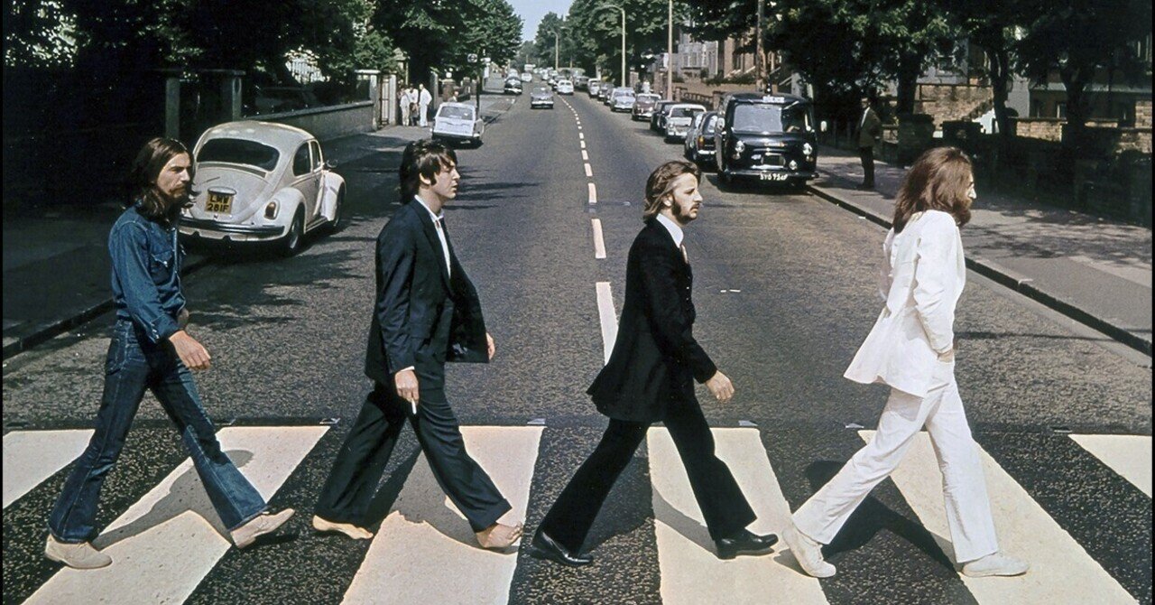 アビー・ロード』のジャケット写真、1969年8月8日撮影当日の舞台