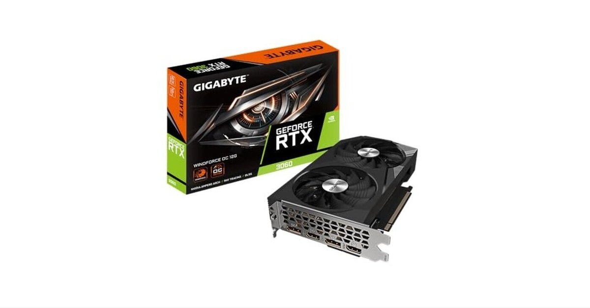 グラフィックボード・グラボ・ビデオカード GIGABYTE NVIDIA GeForce RTX3060 12GB GIGABYTE NVIDIA GeForce RTX 3060 12GB GDDR6 PCI Express 4.0