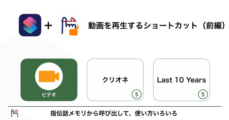 ショートカットアプリを楽しむ（５）：動画を再生するショートカット（前編）
