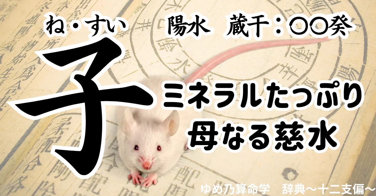 試読み】命式に「子」がある方～事象を全記載～｜ゆめ乃算命学☆あなた