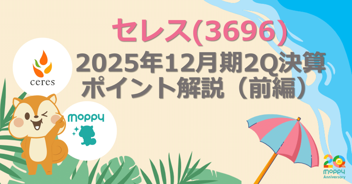 速報】2025年12月期2Q決算解説（前編）｜株式会社セレス IR