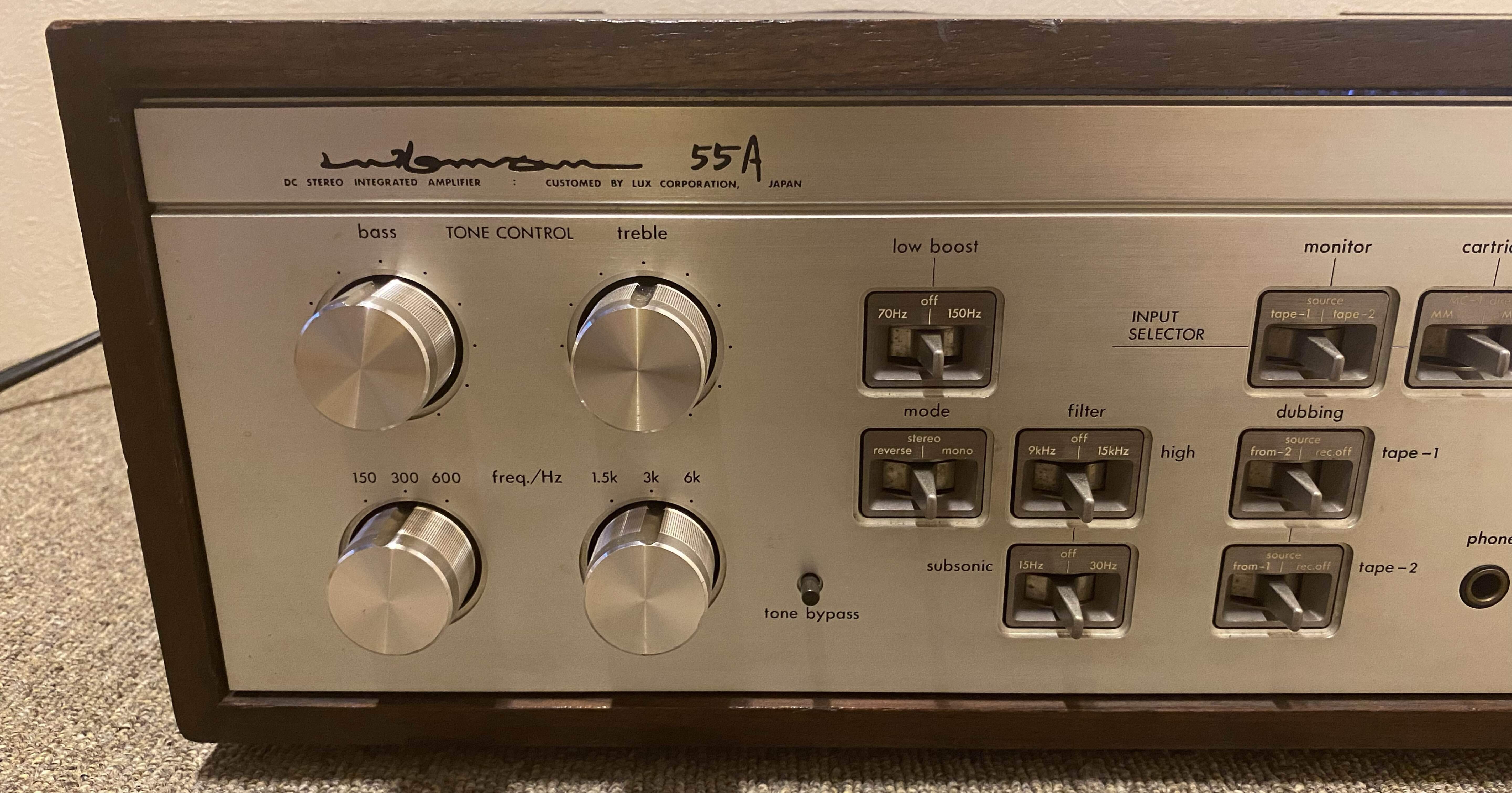 1979年発売のビンテージアンプ！ LUXMANのプリメインアンプ L-55Aを
